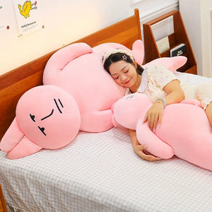 Pink Humanoid Rabbit Plush Pillow