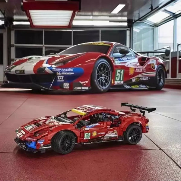 Technic 42125 Ferrari 488 GTE AF Corse #51 Building Kit (1677 Pcs)