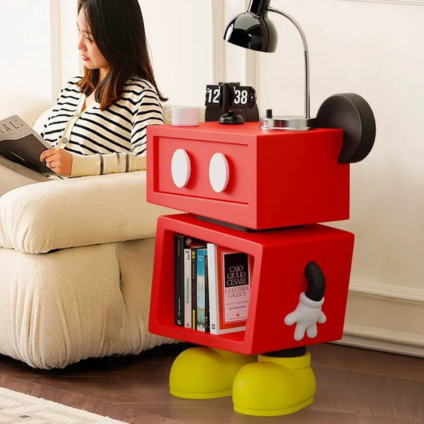 Retro Cubist Mickey Bedside Table