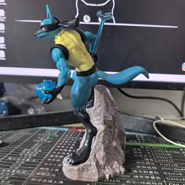 Lucario Aura Sphere & Bone Rush Ver. Figure (21 cm)