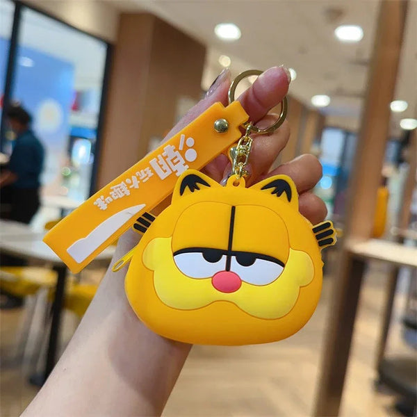 Smiling Garfield Silicone Coin Purse