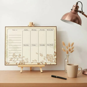 A3 Floral Vintage Magnetic Planner