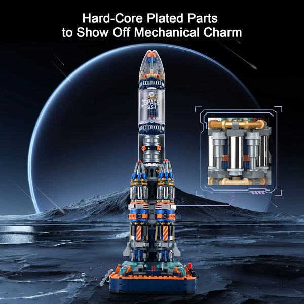 Astro-Launch Cosmic Rocket Building Blocks (863 pcs)