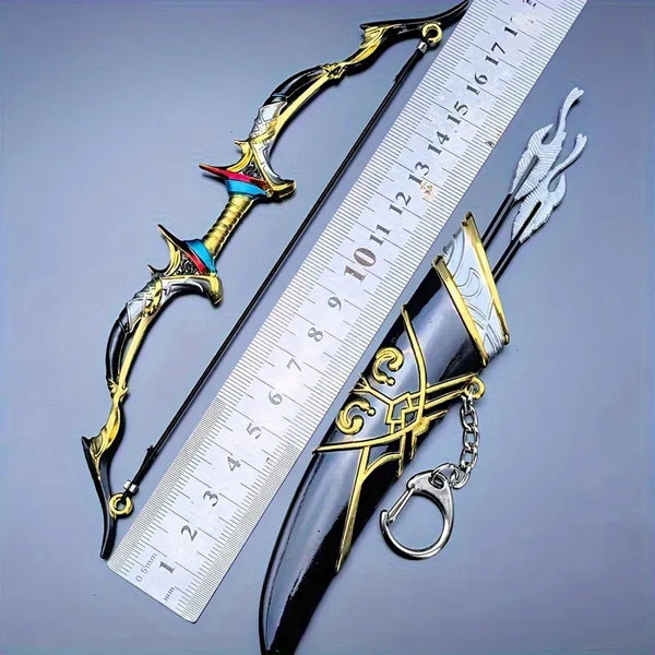 Genshin Impact Bow & Arrow Miniature Keychain