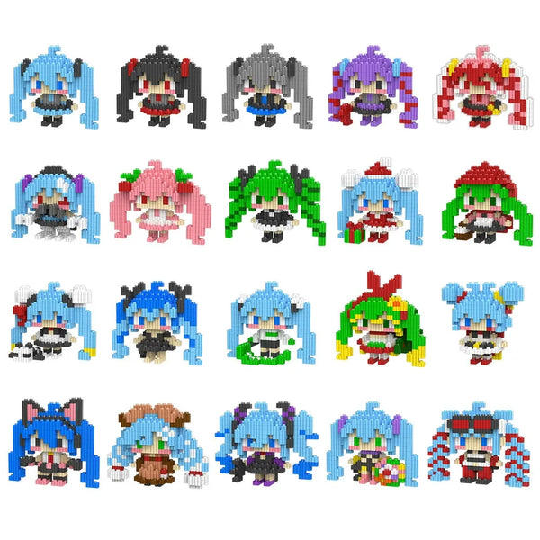 Hatsune Miku Digital Diva SCL8888 3D Chibi Blocks