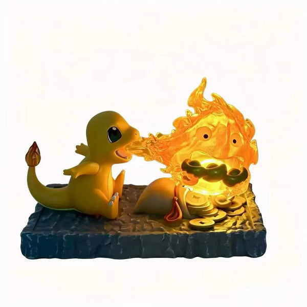Charmander x Calcifer Crossover Glow Desk Figure