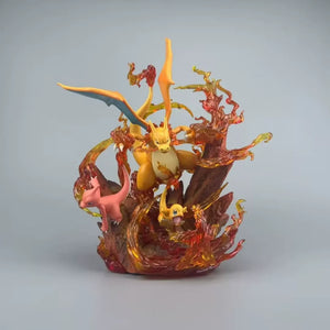 Charizard Evolution Set Giga-Impact Cursed Flame Ver. Figure (30 cm)