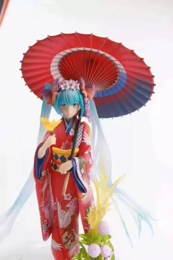 Hatsune Miku Floral Kimono Figure (23 cm)