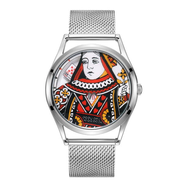 Queen Of Hearts Royal Card Quartz Watch