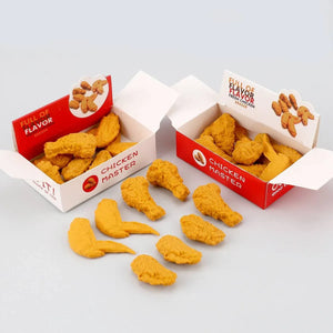 Fried Chicken Simulation Eraser (Set of 8)
