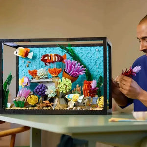 Tropical Aquarium Icons Building Blocks