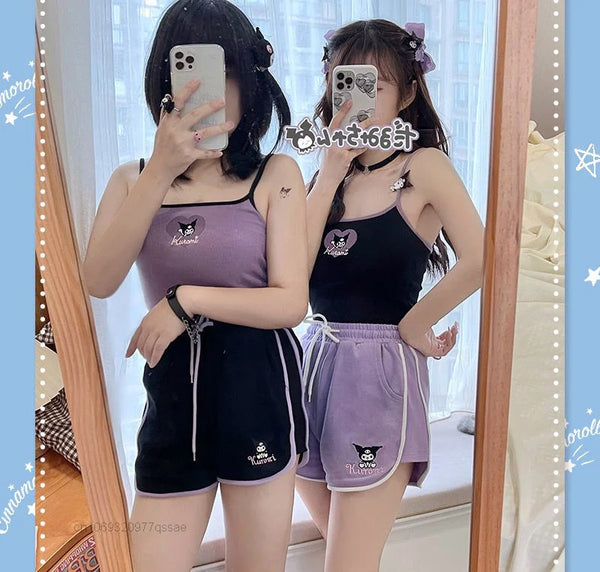 Kawaii Athletic Shorts - Bear Hugs