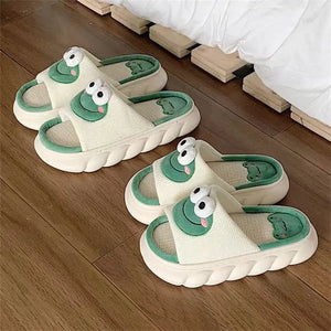 Kawaii Frog Women's Indoor Slippers – Soft, Comfy & Anti-Slip - Bear Hugs