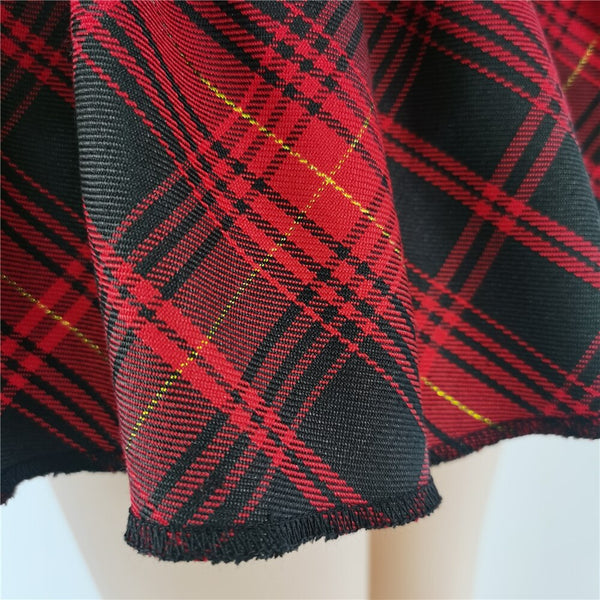 Kawaii Princess Plaid Skirt - Pink College Cutie - Bear Hugs