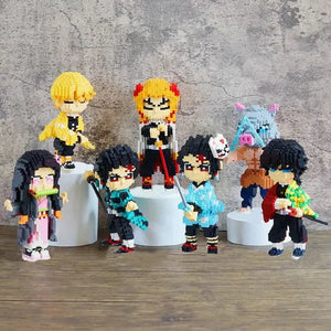 Anime Demon Slayer Zenitsu Thunder Breathing Nano Building Blocks - Bear Hugs
