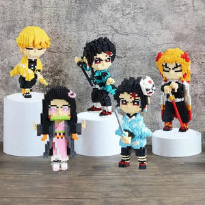 Anime Demon Slayer Zenitsu Thunder Breathing Nano Building Blocks - Bear Hugs