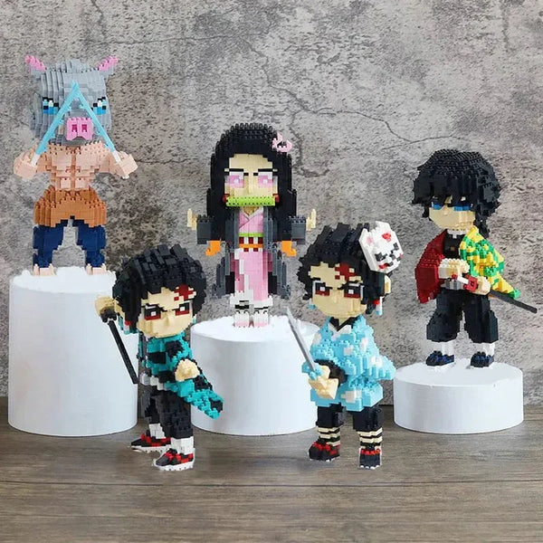 Anime Demon Slayer Zenitsu Thunder Breathing Nano Building Blocks - Bear Hugs