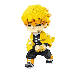 Anime Demon Slayer Zenitsu Thunder Breathing Nano Building Blocks - Bear Hugs