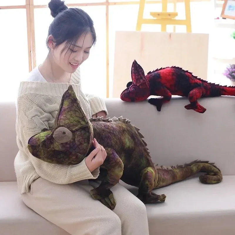 Brown & Red Chameleon Plush - Bear Hugs