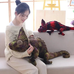 Brown & Red Chameleon Plush - Bear Hugs