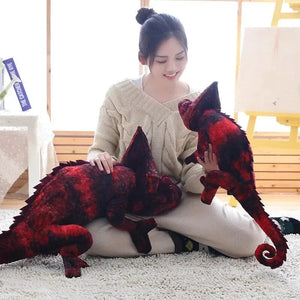 Brown & Red Chameleon Plush - Bear Hugs