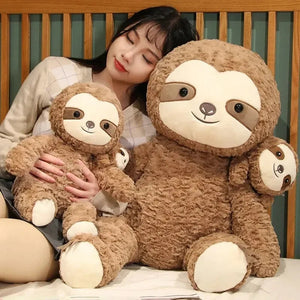 Cocoa and Boo the Fluffy Sloth Plushie - Bear Hugs