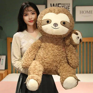 Cocoa and Boo the Fluffy Sloth Plushie - Bear Hugs