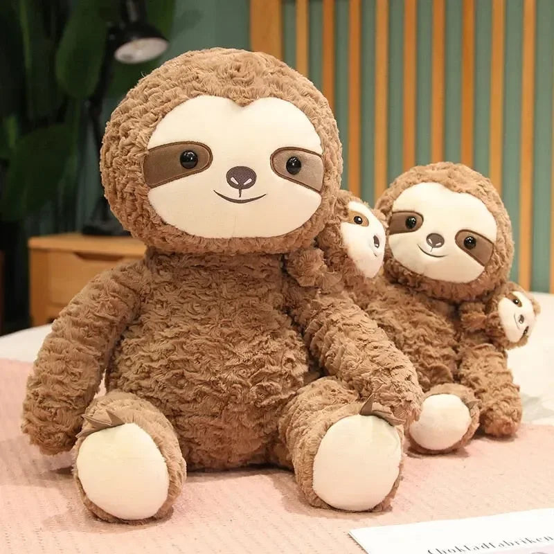 Cocoa and Boo the Fluffy Sloth Plushie - Bear Hugs
