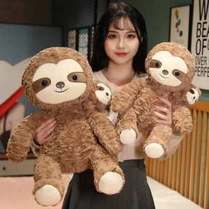 Cocoa and Boo the Fluffy Sloth Plushie - Bear Hugs