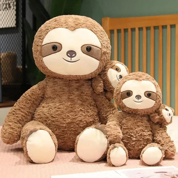 Cocoa and Boo the Fluffy Sloth Plushie - Bear Hugs