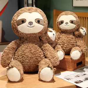Cocoa and Boo the Fluffy Sloth Plushie - Bear Hugs