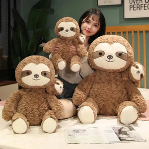 Cocoa and Boo the Fluffy Sloth Plushie - Bear Hugs