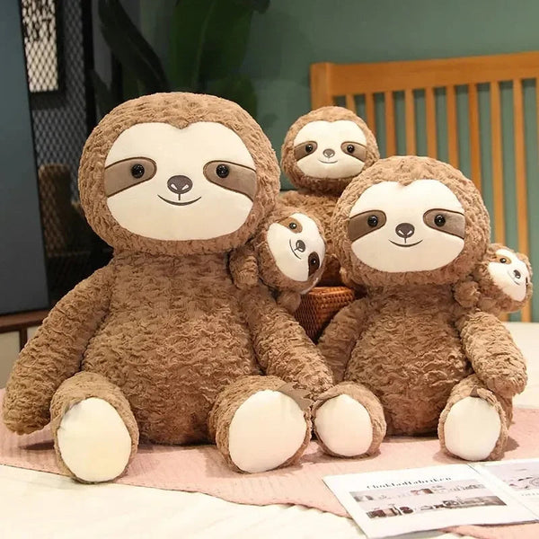 Cocoa and Boo the Fluffy Sloth Plushie - Bear Hugs