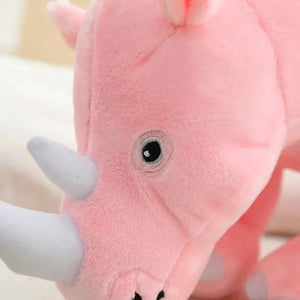 Colorful Cuddly Rhino Plushies - Bear Hugs