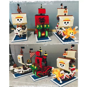 Cute Nano One Piece Pirate Ships Building Sets - Bear Hugs
