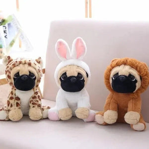 Family of Pug Plushies - Bear Hugs