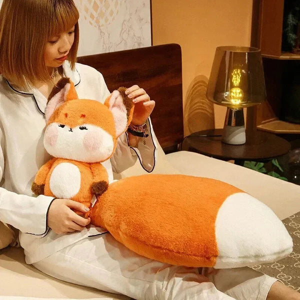 Fluffy Huge Tail Kawaii Fox Plushies - Bear Hugs