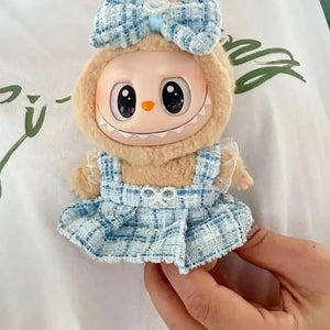 Handmade Labubu Heart Dress Outfit with Accessories - Bear Hugs