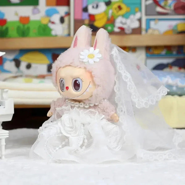 Handmade Wedding Marriage Couple Labubu Outfit - Bear Hugs
