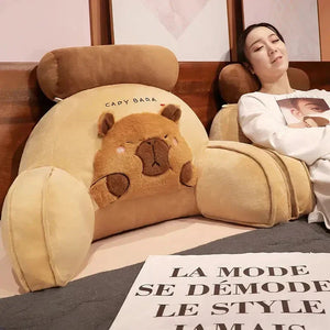 Huge Capybara Cushion Plush Backrest Seat - Bear Hugs