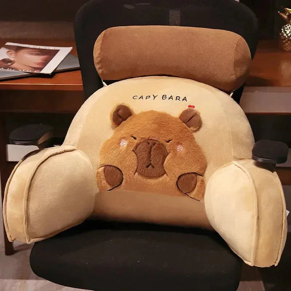 Huge Capybara Cushion Plush Backrest Seat - Bear Hugs