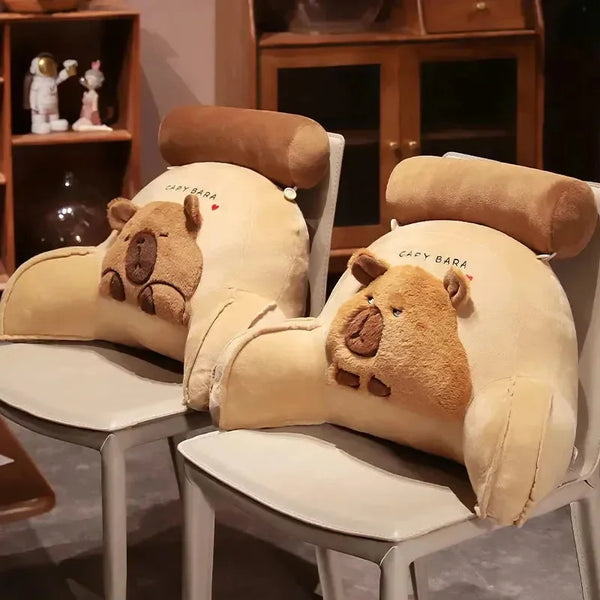 Huge Capybara Cushion Plush Backrest Seat - Bear Hugs