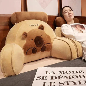 Huge Capybara Cushion Plush Backrest Seat - Bear Hugs