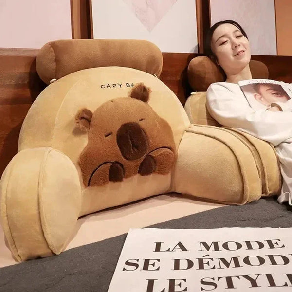 Huge Capybara Cushion Plush Backrest Seat - Bear Hugs