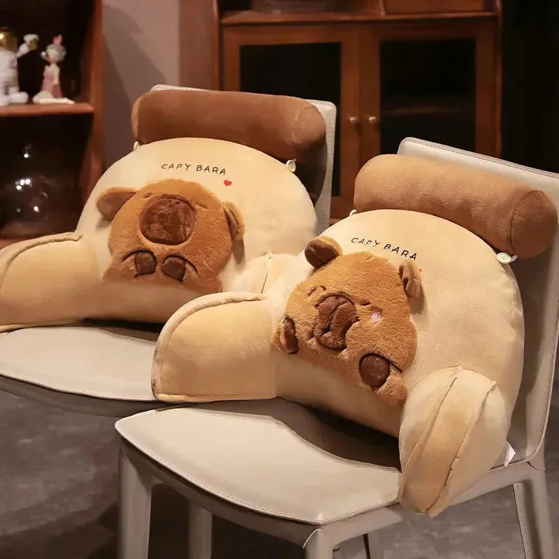 Huge Capybara Cushion Plush Backrest Seat - Bear Hugs