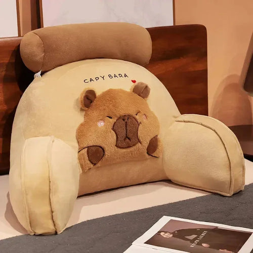 Capybara Cushion Plush Backrest Seat