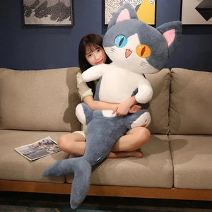 Kawaii Half Dolphin Half Cat Plushie - Bear Hugs