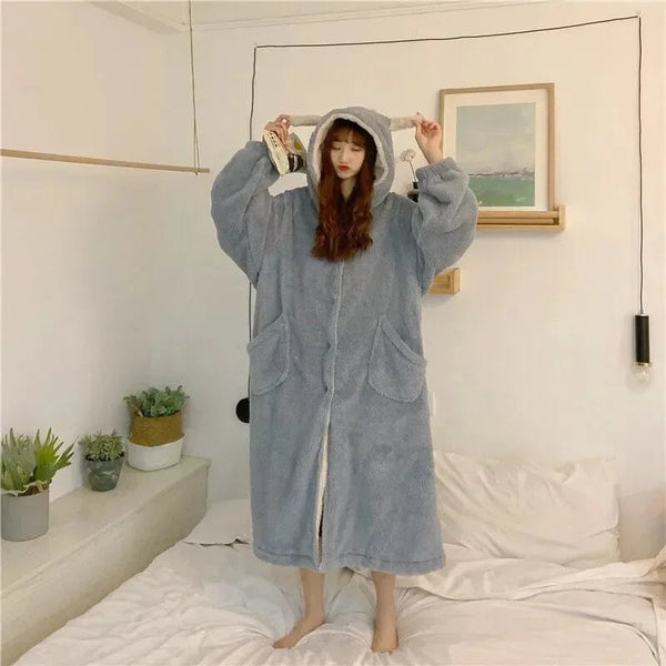 Kawaii Pastel Dragon Plush Hoodie Blanket - Bear Hugs