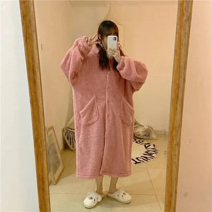 Kawaii Pastel Dragon Plush Hoodie Blanket - Bear Hugs