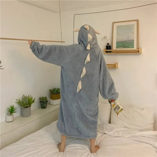 Kawaii Pastel Dragon Plush Hoodie Blanket - Bear Hugs